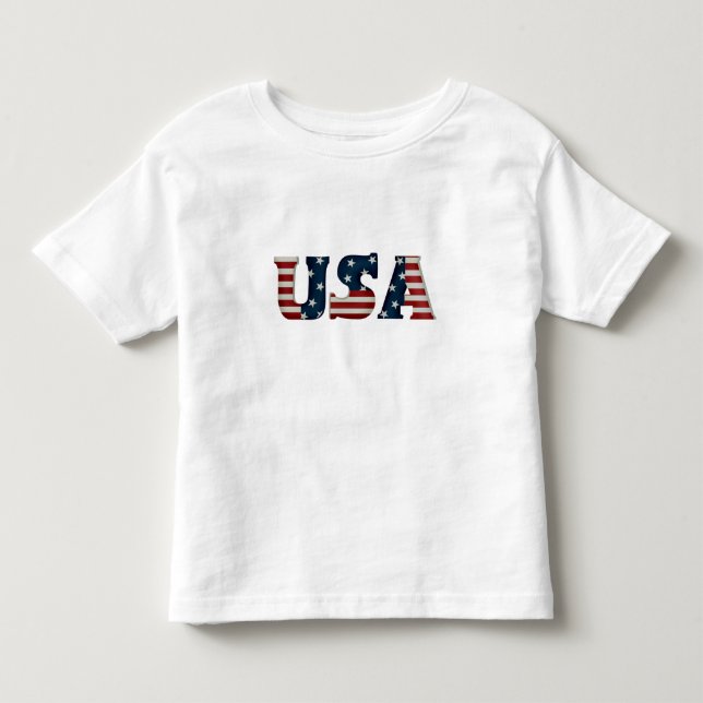 Toddler USA Basic T-Shirt (Frente)