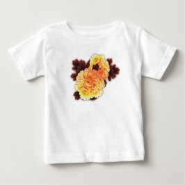 TODDLERS T-SHIRT COM FLORES NOME PERSONALIZADO
