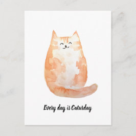 "Todo dia é Caturday" Cartão postal