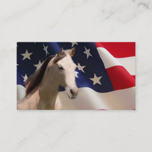 Todo o cartão de visita americano do cavalo