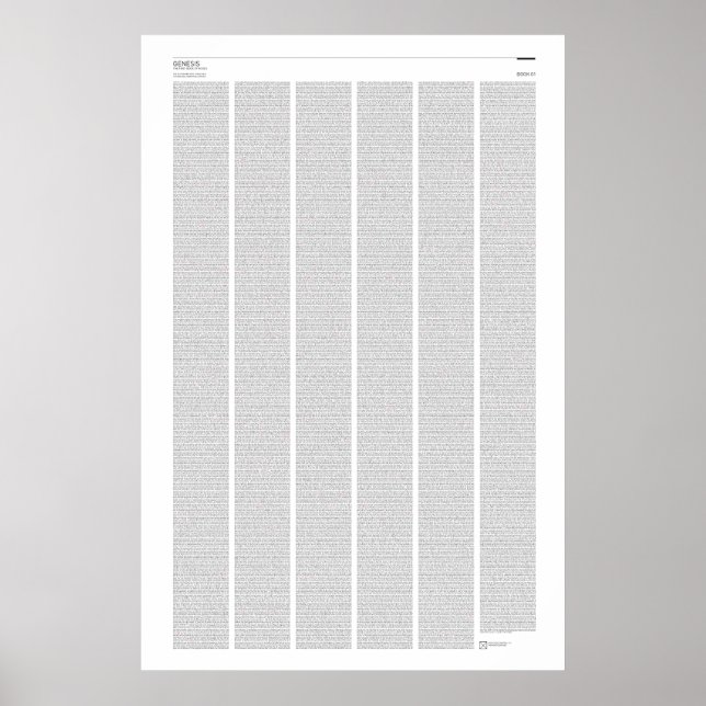 Todo o Livro do Gênesis Poster (Frente)