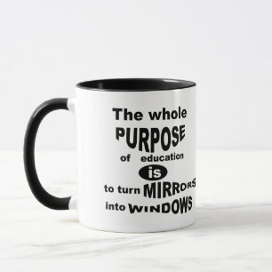 Todo O Objetivo Da Educação... Caneca