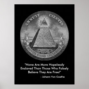 Todo o olho de vista do poster de Illuminati