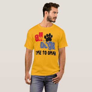 Todo o t-shirt dos cães