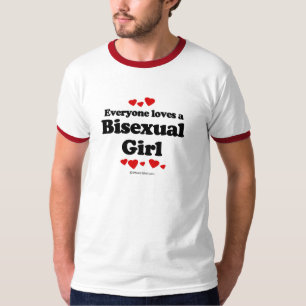 Todos ama um t-shirt bissexual da menina