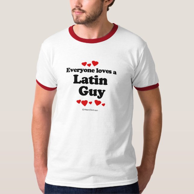 Todos ama um t-shirt Latin da cara (Frente)
