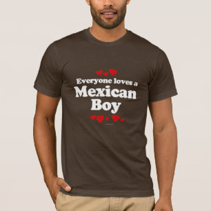 Todos ama um t-shirt mexicano do menino