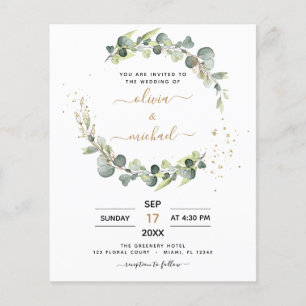 Todos em Um Convite para Casamento de Código de QR