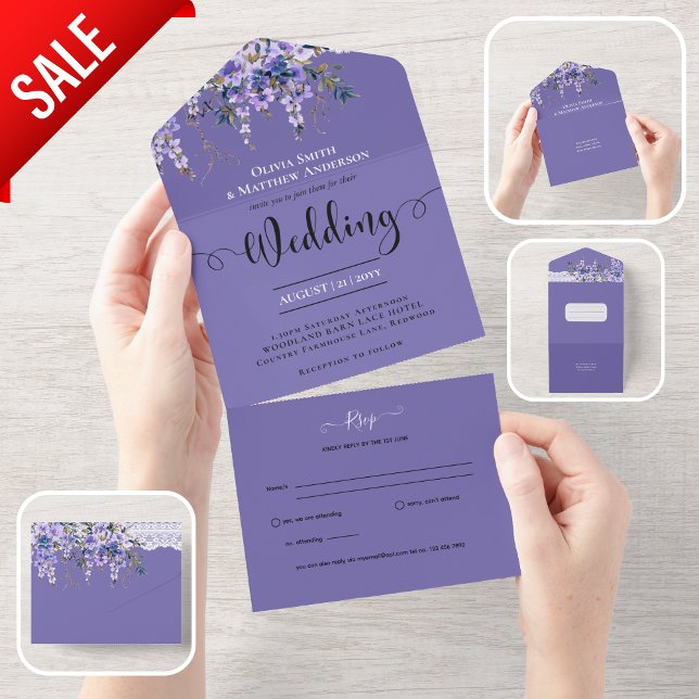 Todos Inclusive Flores De Wisteria RPVP De Casamen (Criador carregado)