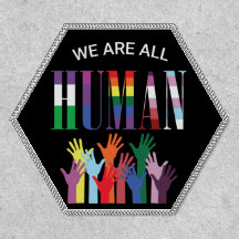 Todos Nós Somos Humanos Coloridos Mãos Feridas