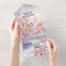 TODOS NUM Convite de Aniversário do Unicórnio