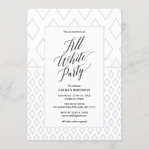 Todos os Convites de festas brancos