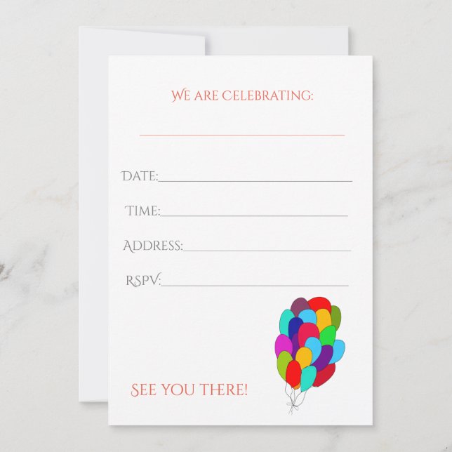 Todos os convites para eventos (Verso)