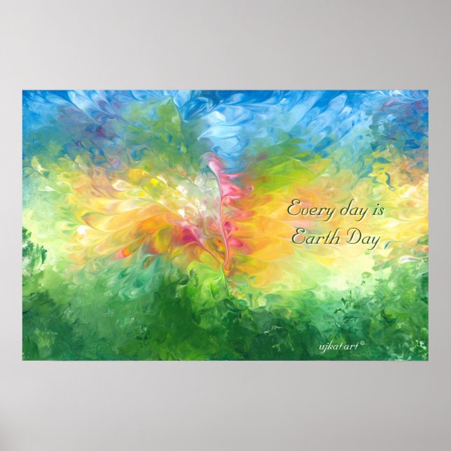 Todos os dias é Poster do Dia da Terra (Frente)