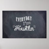 Todos os dias eu sou o Poster do Chalkboard do Hus