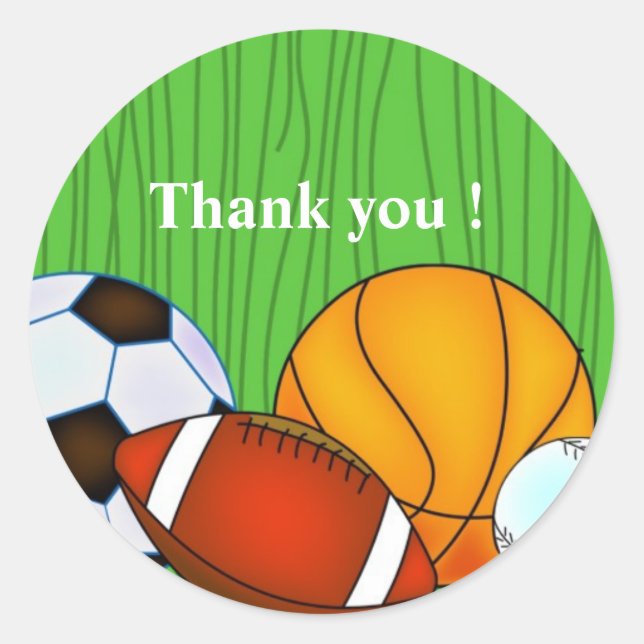 Todos os esportes estrelados - adesivos redondos - (Frente)