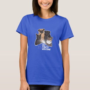 Todos os Pawts dão boas-vindas à camiseta básica d