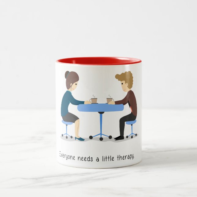 Todos precisa uma terapia pequena - caneca (Centro)