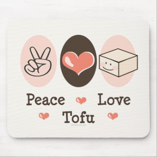 Tofu Mousepad do amor da paz