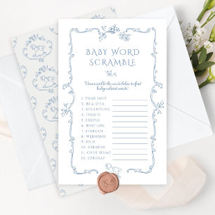 Toile Baby word Scramble moderno jogo de quadros V