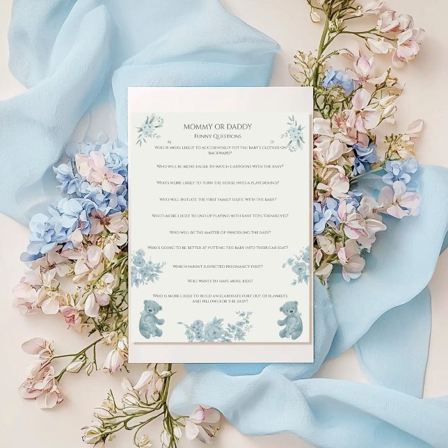 Toile Bear francês e jogo de Chá de fraldas Bunny (Criador carregado)