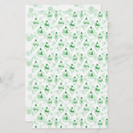 Toile de Natal em Verde.