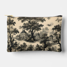 Toile Francesa - Design Preto sobre Creme