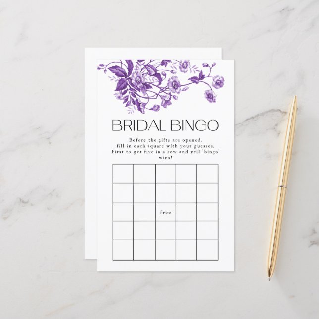 Toile Roxo Floral Bridal Jogo (Frente/Verso In Situ)