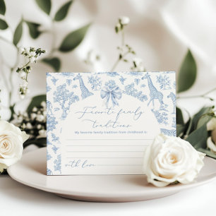 Toile Safari - Cartão de Tradição Familiar Favorit