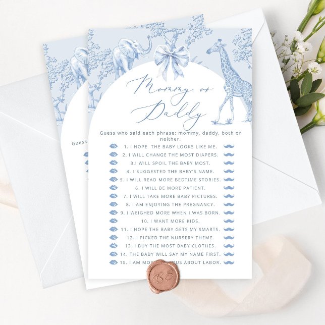 Toile Safari Mamãe ou chá de fraldas (Criador carregado)