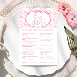 Toile Toile Safari Baby Trivia