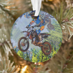 Tolos De Bicicleta - Ornamento De Motocross