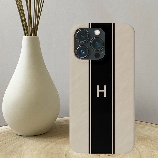 Tom com Stripe Preta e Monograma de Tom (Criador carregado)