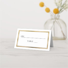 Tom Dourado | Cartões de posição simples e brancos