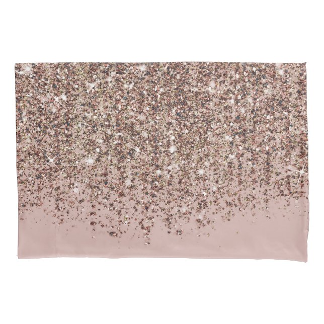 Tom Rosa Bege Dourado Bronze Glitter Cascade (Frente)