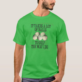 TOMA MUITO T-SHIRT DO GOLFE DAS BOLAS