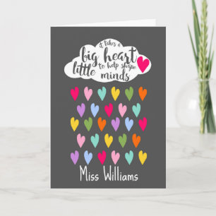 toma um grande cartão de coração