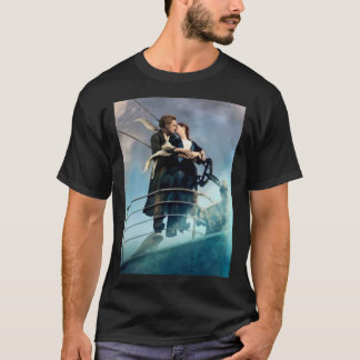 Tomada de Filme Titanic e T-Shirt Clássica Rosa