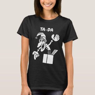 Tomada de TA-DA na caixa T-shirt