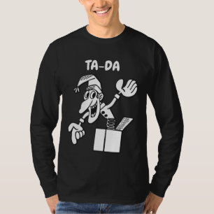 Tomada de TA-DA na caixa T-shirt