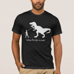 tomando Rex para um t-shirt da caminhada -