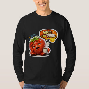 Tomate Cansado Engraçado Camiseta Eu Estou Cansado