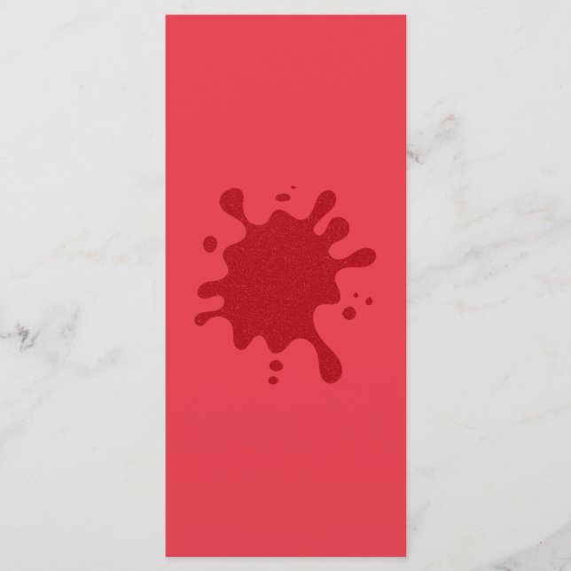 Tomate Personalizado Vermelho Splash Flat Menu (Frente)