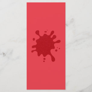 Tomate Personalizado Vermelho Splash Flat Menu