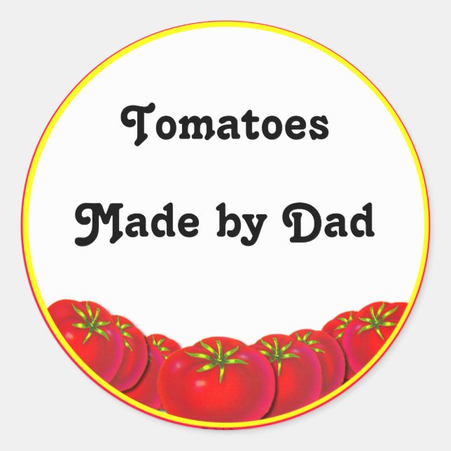 Tomates domésticos - Etiquetas de conservas person (Frente)