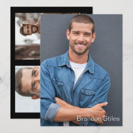 Tome 2 Cartão Comp Promo de Talento do Ator Hollyw