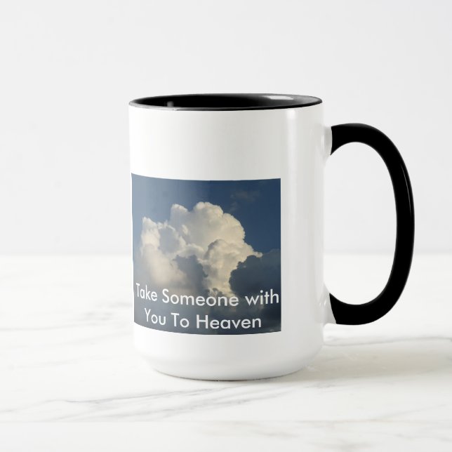 Tome alguém com você à caneca de café do céu (Direita)