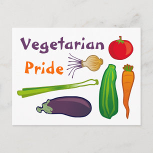 Tome seu cartão postal do Orgulho Vegetariano das 