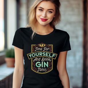 Tome tempo para si mesmo e beba uma T-Shirt tônica
