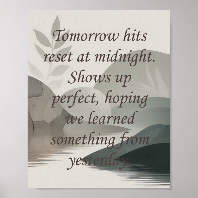 Tomorrows  poster (Frente)